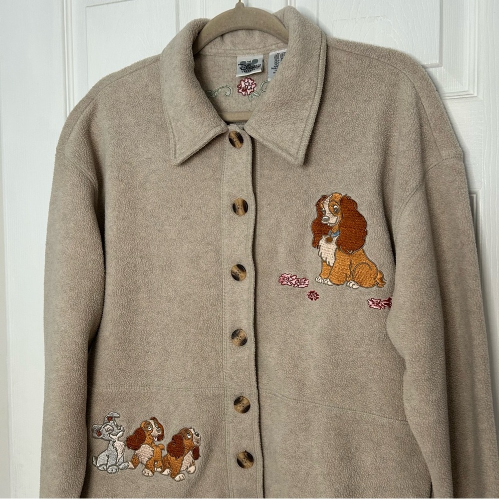 Disney Lady and the Tramp Vintage Fleece Jacket - Picture 3 of 9